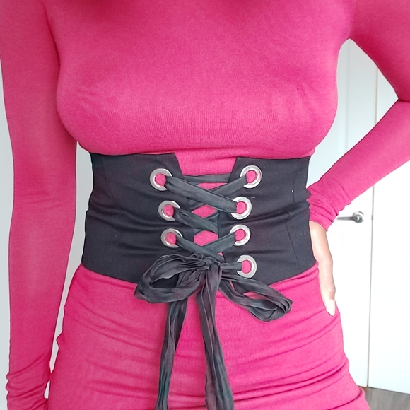 ZARA Large Waist Belt w/ ribbon - Picture 6 of 6